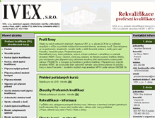Tablet Screenshot of ivex.cz